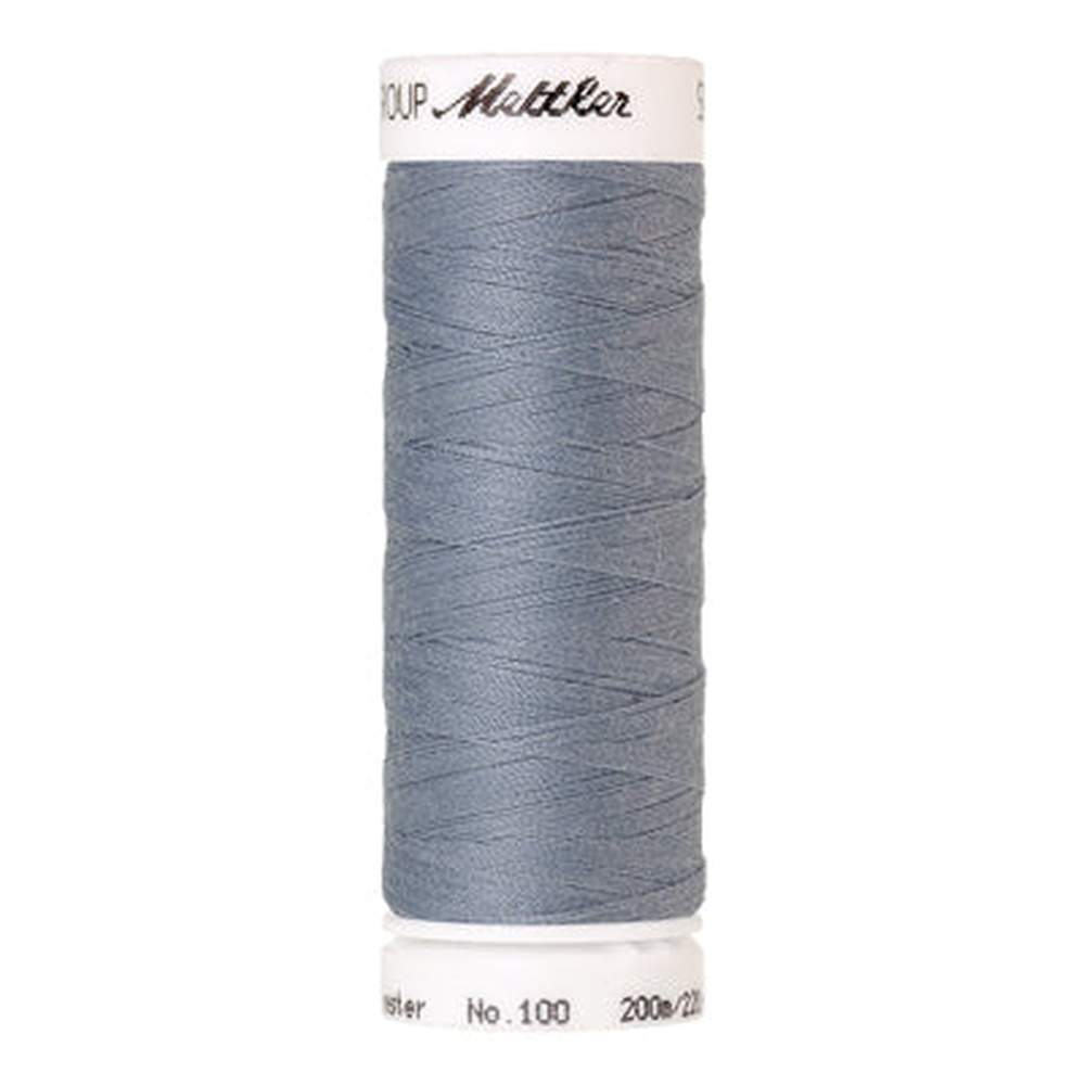 Mettler Seralon sewing thread spool in Ash Blue (0042) - 62/2 200m