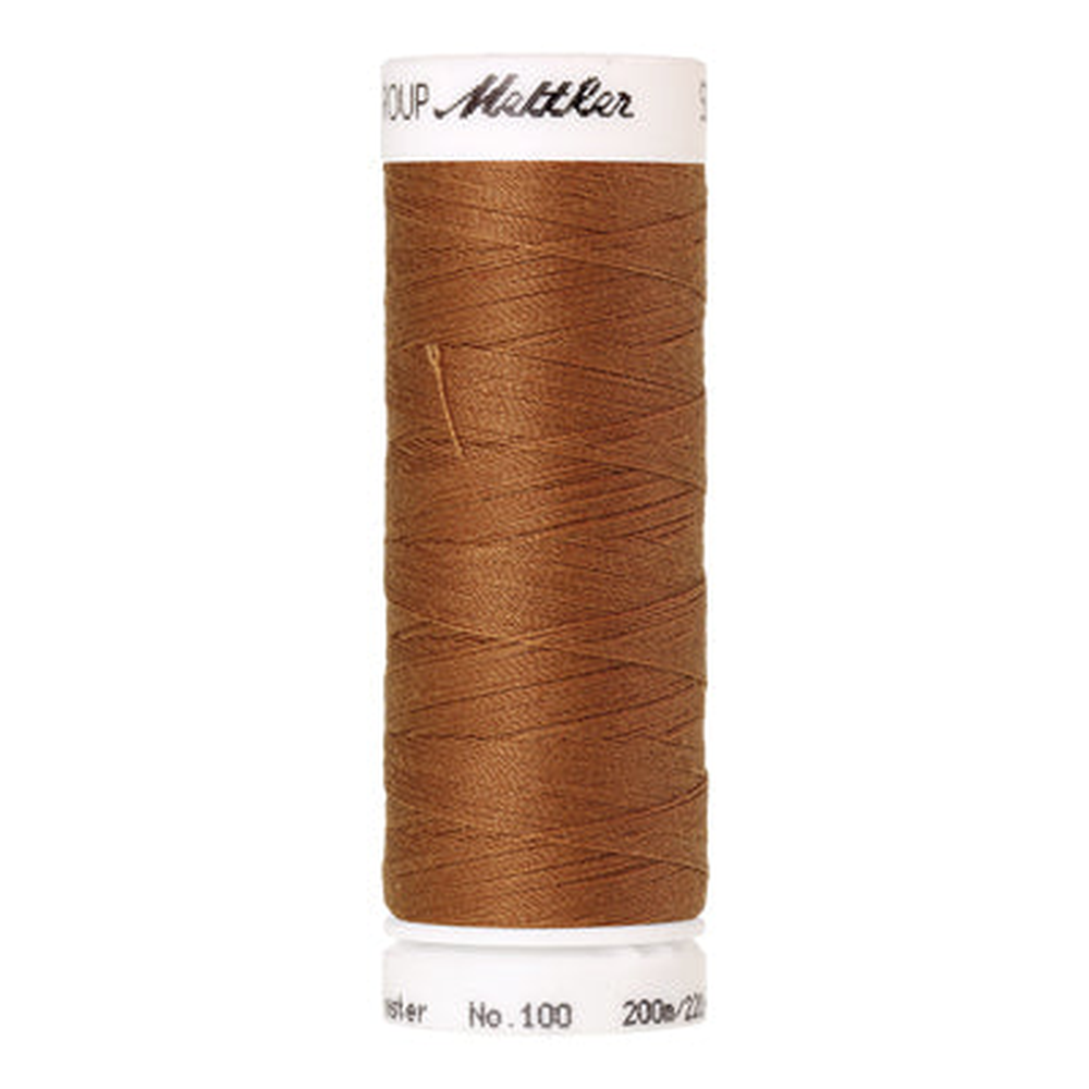 Mettler Seralon sewing thread spool in Ashley Gold (0174) - 62/2 200m