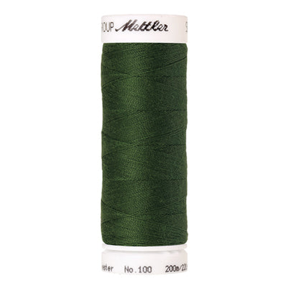 Mettler Seralon sewing thread spool in Backyard Green (0842) - 62/2 200m