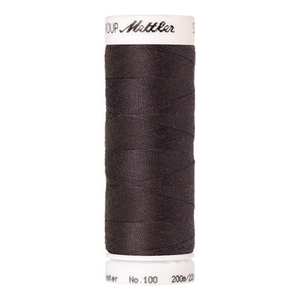 Mettler Seralon sewing thread spool in Black Chrome (0479) - 62/2 200m