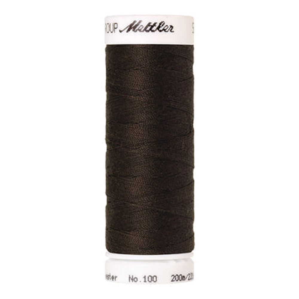 Mettler Seralon sewing thread spool in Black Peppercorn (1382) - 62/2 200m