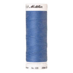 Mettler Seralon sewing thread spool in Blue Bird (0819) - 62/2 200m