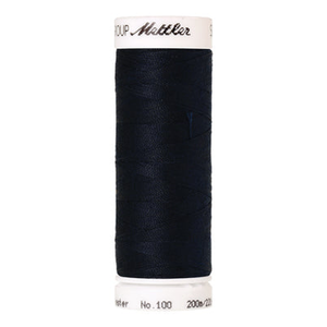 Mettler Seralon sewing thread spool in Blue Black (0810) - 62/2 200m