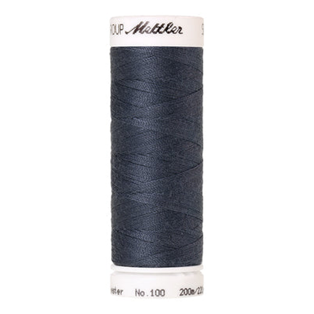 Mettler Seralon sewing thread spool in Blue Shadow (0311) - 62/2 200m