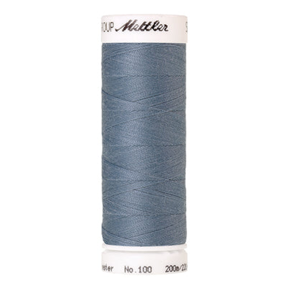 Mettler Seralon sewing thread spool in Blue Speedwell (1342) - 62/2 200m