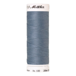 Mettler Seralon sewing thread spool in Blue Speedwell (1342) - 62/2 200m