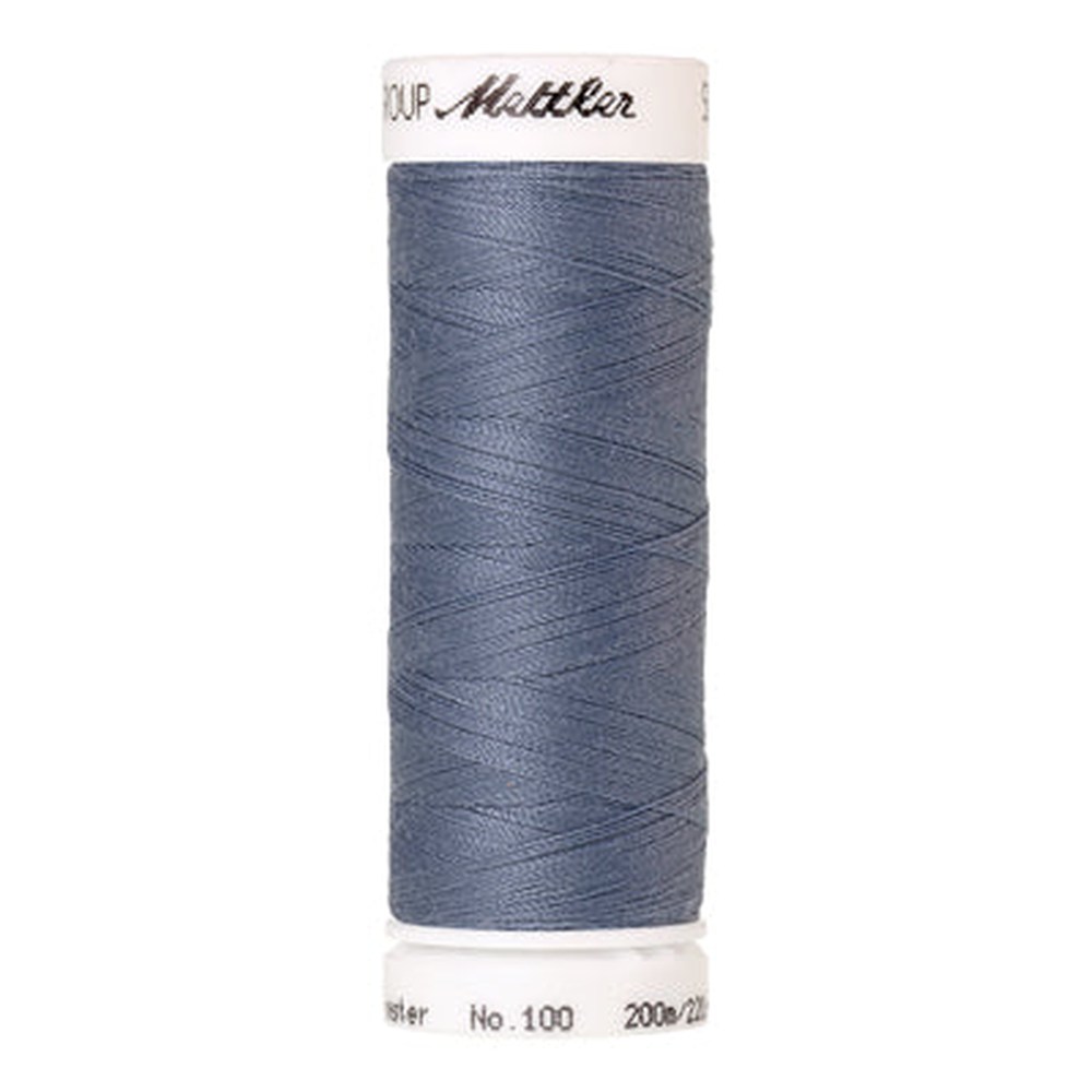 Mettler Seralon sewing thread spool in Blue Whale (0309) - 62/2 200m
