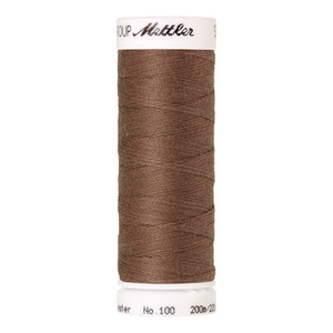 Mettler Seralon sewing thread spool in Brown Mushroom (0387) - 62/2 200m