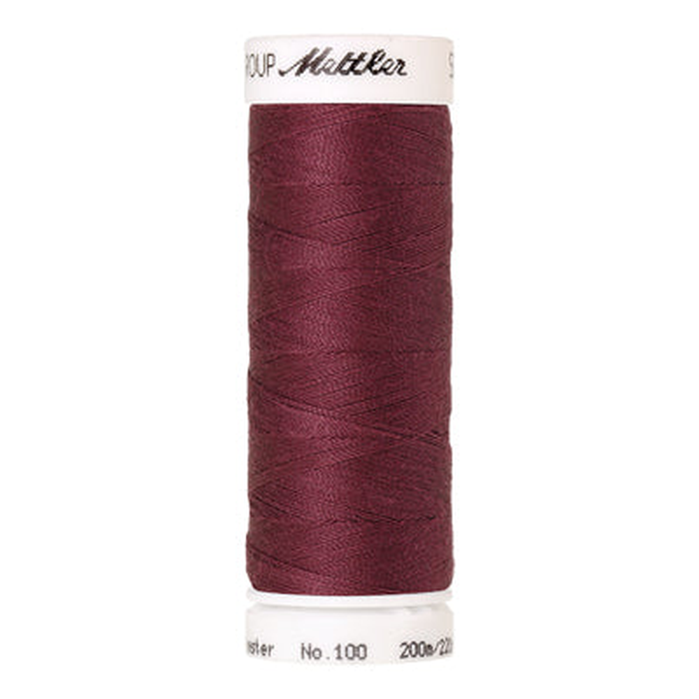 Mettler Seralon sewing thread spool in Burgundy (0639) - 62/2 200m