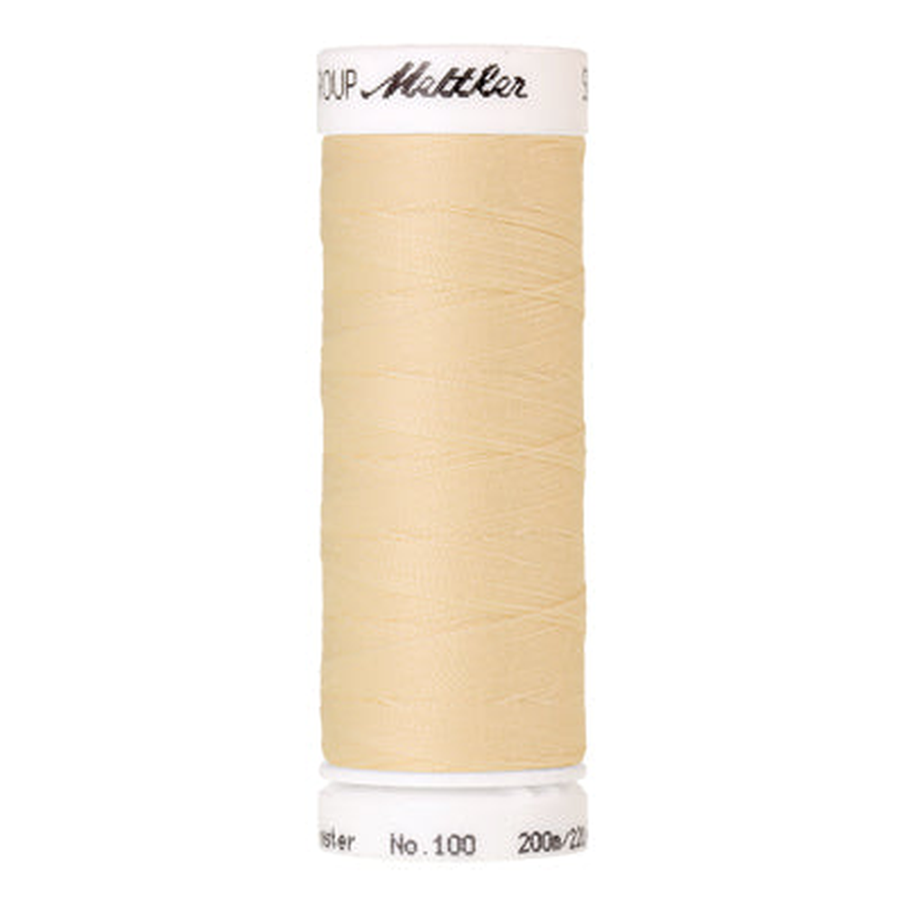 Mettler Seralon sewing thread spool in Butter Cream (1455) - 62/2 200m