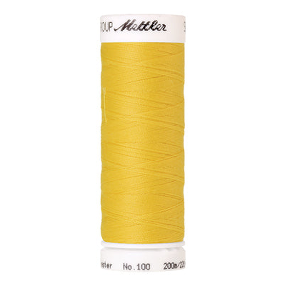 Mettler Seralon sewing thread spool in Butter Cup (0113) - 62/2 200m