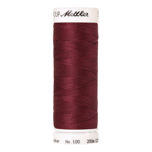 Mettler Seralon sewing thread spool in Cadmium Red (0204) - 62/2 200m