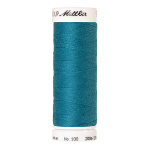 Mettler Seralon sewing thread spool in Caribbean Blue (1394) - 62/2 200m