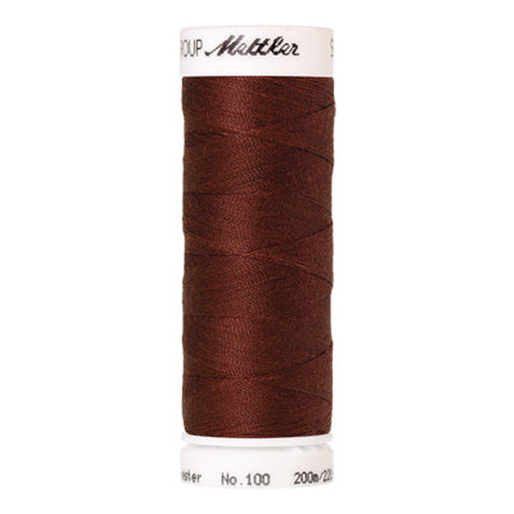 Mettler Seralon sewing thread spool in Coffee Bean (0196) - 62/2 200m
