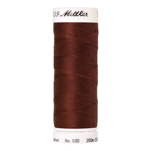Mettler Seralon sewing thread spool in Coffee Bean (0196) - 62/2 200m