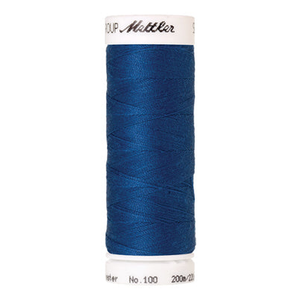 Mettler Seralon sewing thread spool in Colonial Blue (0024) - 62/2 200m