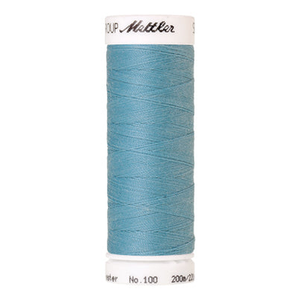 Mettler Seralon sewing thread spool in Crystal Blue (0998) - 62/2 200m