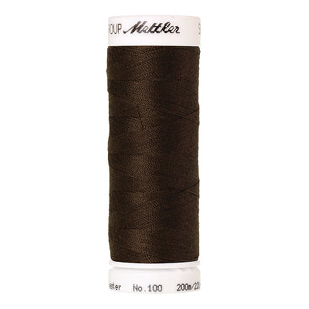 Mettler Seralon sewing thread spool in Dark Amber (1048) - 62/2 200m