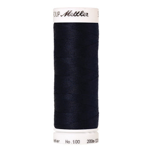 Mettler Seralon sewing thread spool in Dark Blue (0827) - 62/2 200m