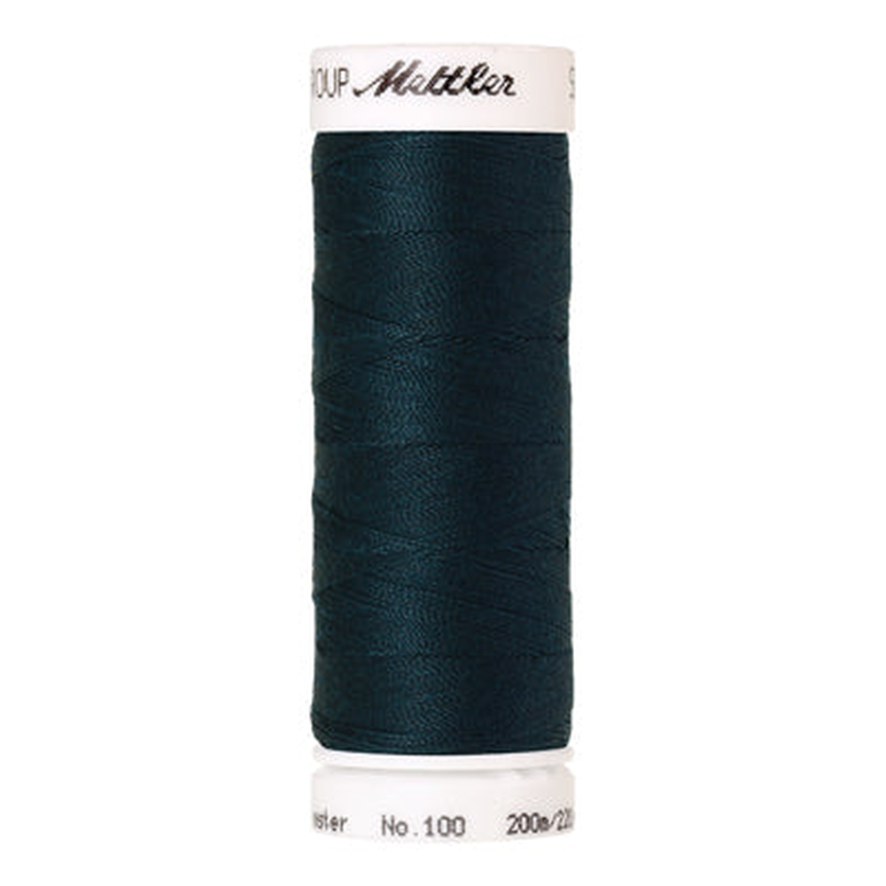 Mettler Seralon sewing thread spool in Dark Greenish Blue (0763) - 62/2 200m
