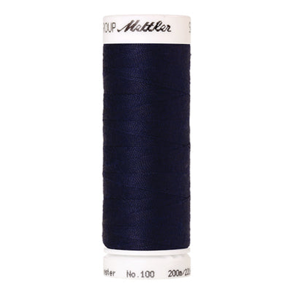 Mettler Seralon sewing thread spool in Dark Indigo (0016) - 62/2 200m