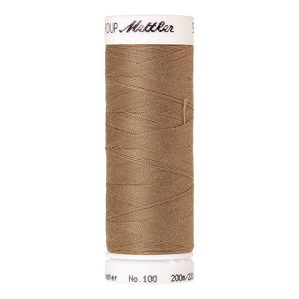 Mettler Seralon sewing thread spool in Dark Rattan (0267) - 62/2 200m
