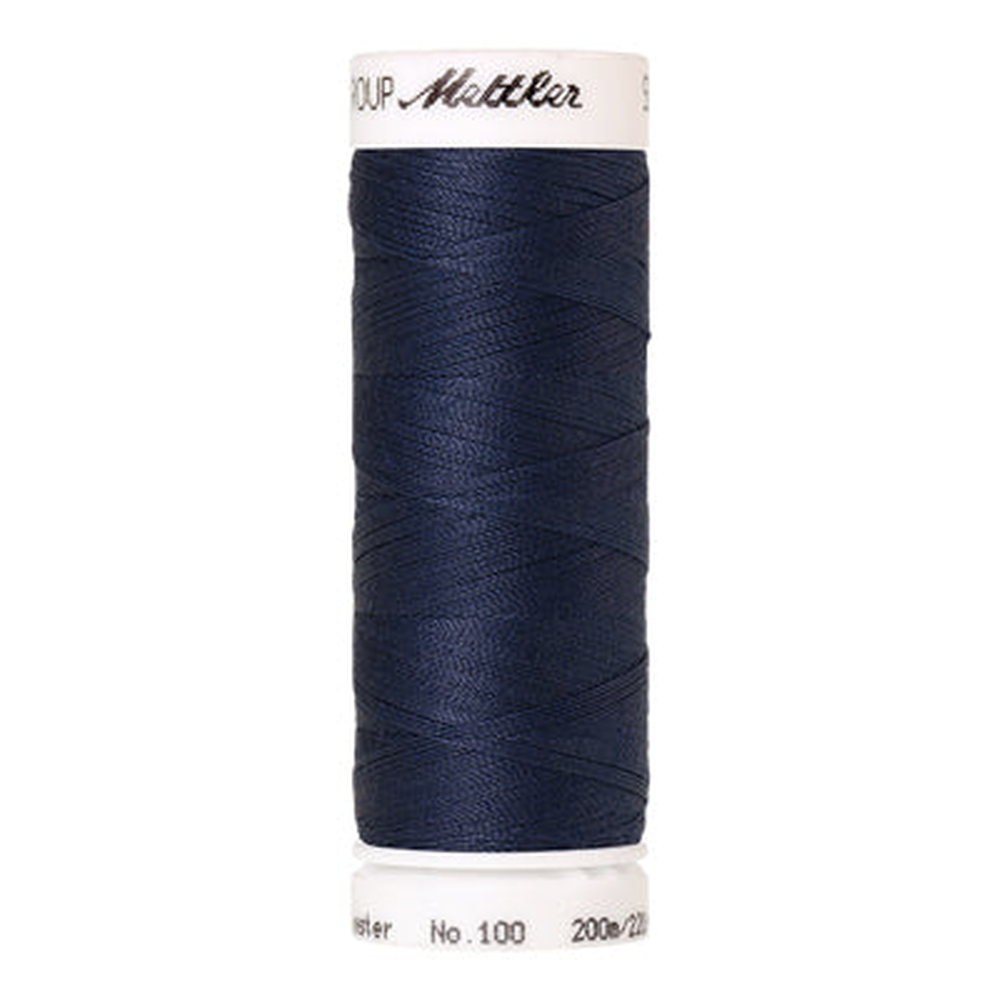 Mettler Seralon sewing thread spool in Dark Sea (0585) - 62/2 200m