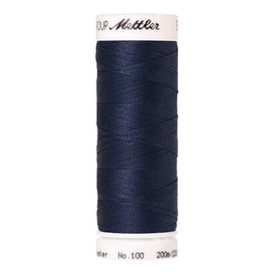 Mettler Seralon sewing thread spool in Dark Sea (0585) - 62/2 200m