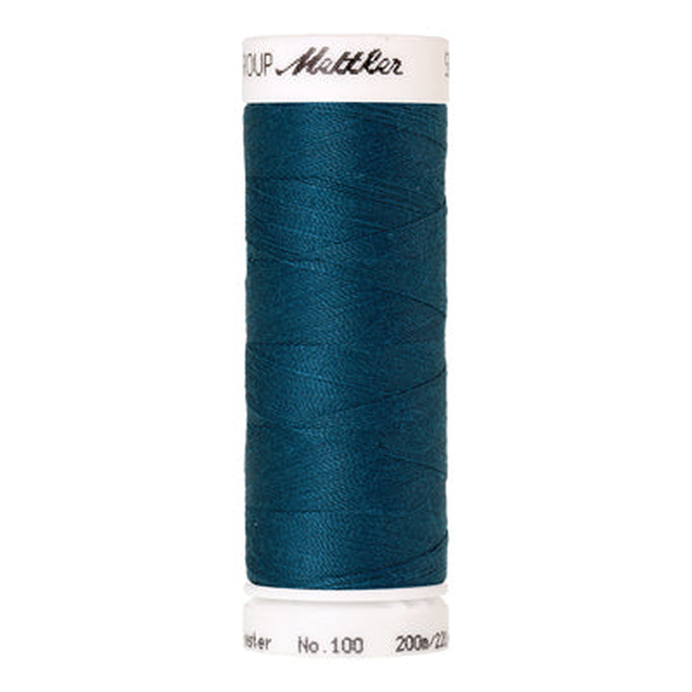Mettler Seralon sewing thread spool in Dark Turquoise (0483) - 62/2 200m