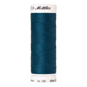 Mettler Seralon sewing thread spool in Dark Turquoise (0483) - 62/2 200m