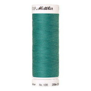 Mettler Seralon sewing thread spool in Deep Aqua (1091) - 62/2 200m