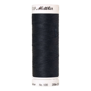 Mettler Seralon sewing thread spool in DrabDarkblue (1242) - 62/2 200m