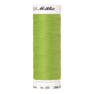 Mettler Seralon sewing thread spool in Erin Green (0256) - 62/2 200m