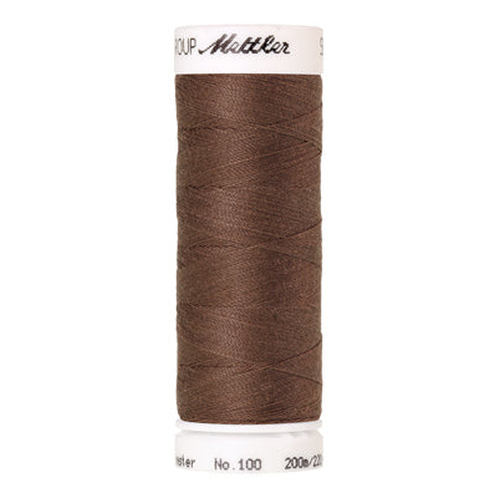 Mettler Seralon sewing thread spool in Espresso (1380) - 62/2 200m