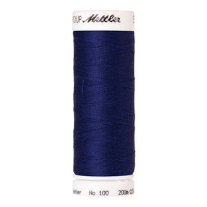 Mettler Seralon sewing thread spool in Fire Blue (1078) - 62/2 200m