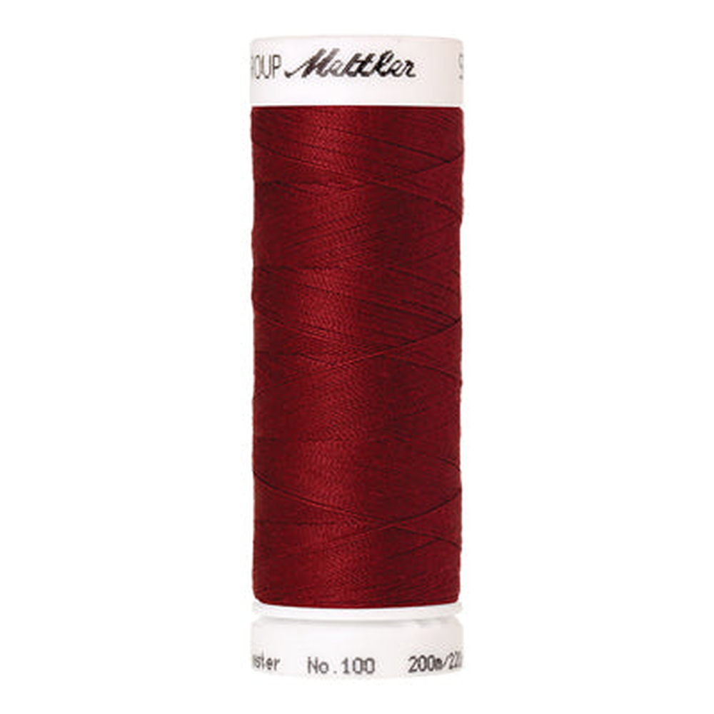 Mettler Seralon sewing thread spool in Fire Engine (0105) - 62/2 200m