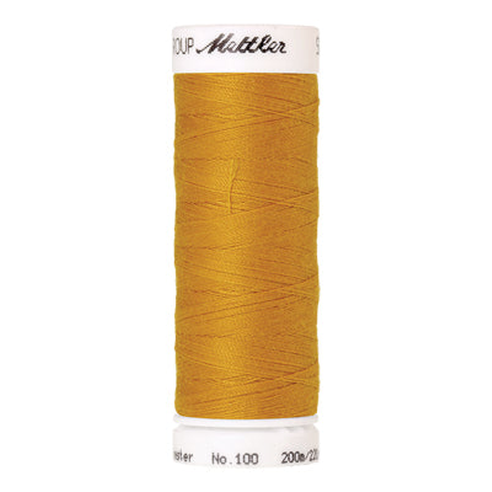 Mettler Seralon sewing thread spool in Gold (0118) - 62/2 200m