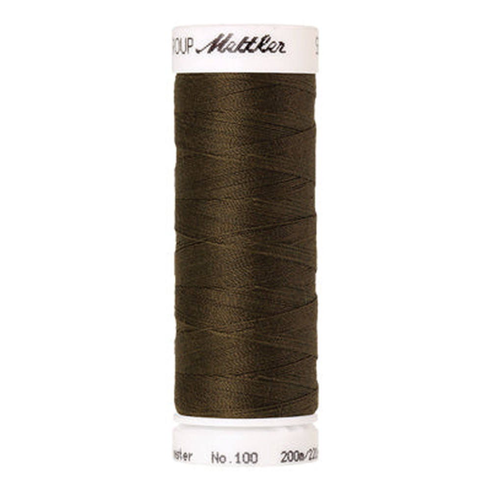Mettler Seralon sewing thread spool in Golden Brown (0667) - 62/2 200m