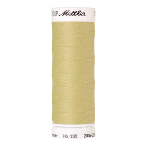 Mettler Seralon sewing thread spool in Lemon Frost (1412) - 62/2 200m