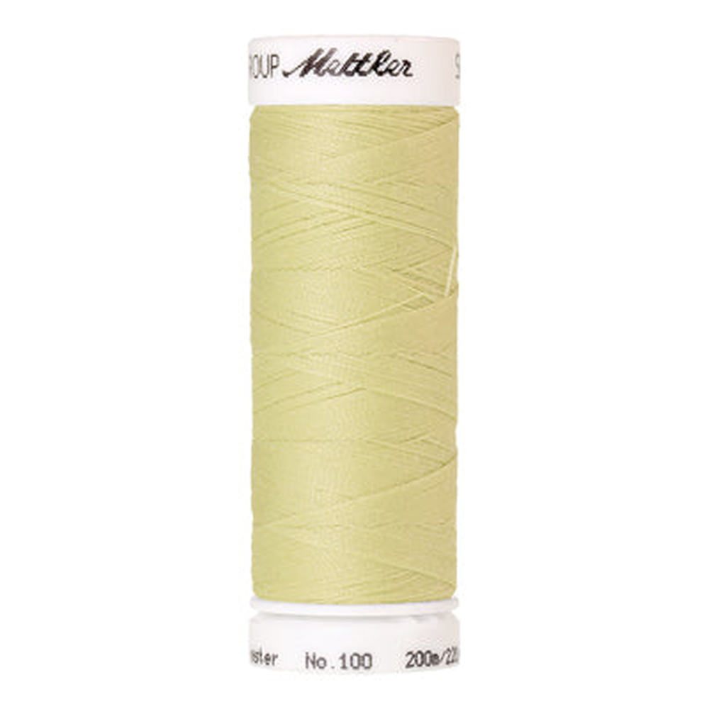 Mettler Seralon sewing thread spool in Lemongrass (1345) - 62/2 200m