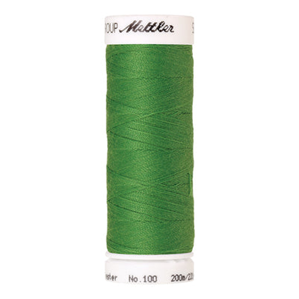Mettler Seralon sewing thread spool in Light Kelly (1099) - 62/2 200m