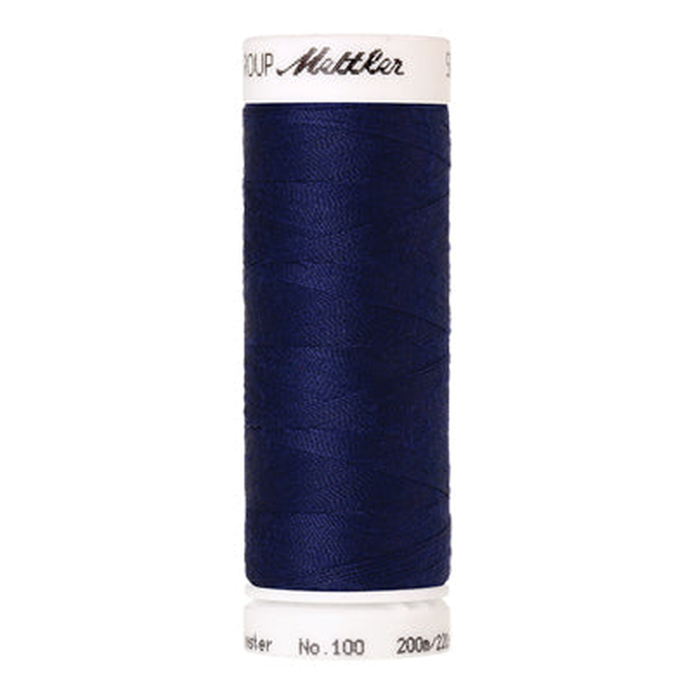 Mettler Seralon sewing thread spool in Light Midnight (0014) - 62/2 200m