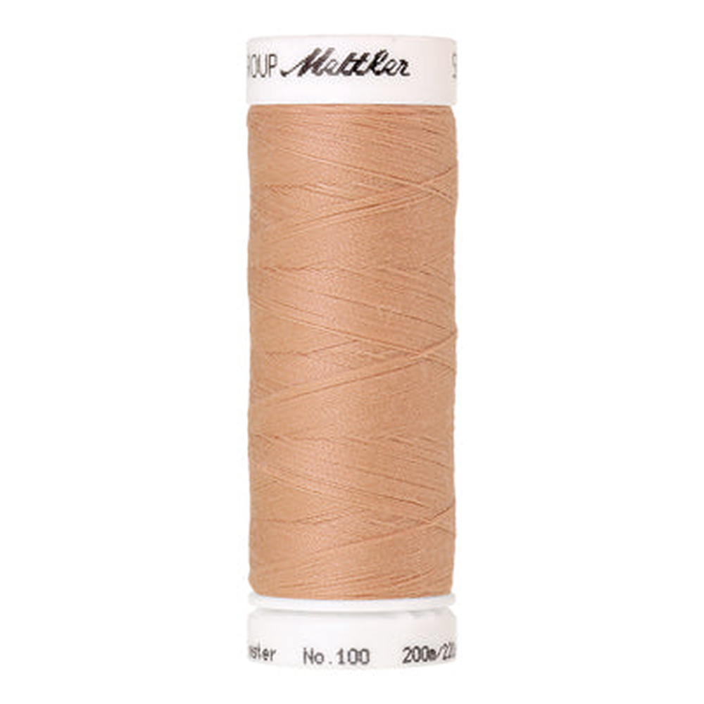 Mettler Seralon sewing thread spool in Light Shrimp Pink (1168) - 62/2 200m
