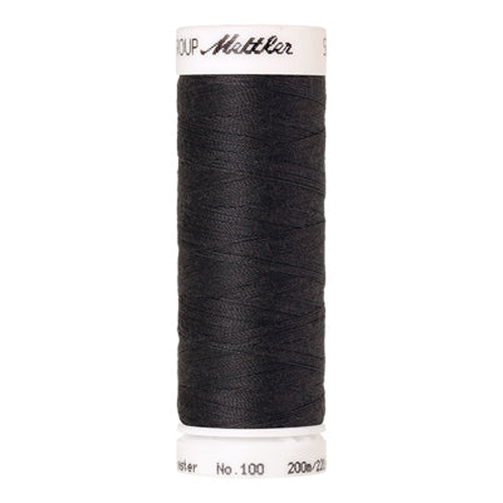 Mettler Seralon sewing thread spool in Mole Gray (0348) - 62/2 200m
