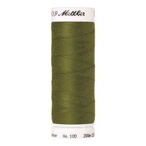 Mettler Seralon sewing thread spool in Moss Green (0882) - 62/2 200m