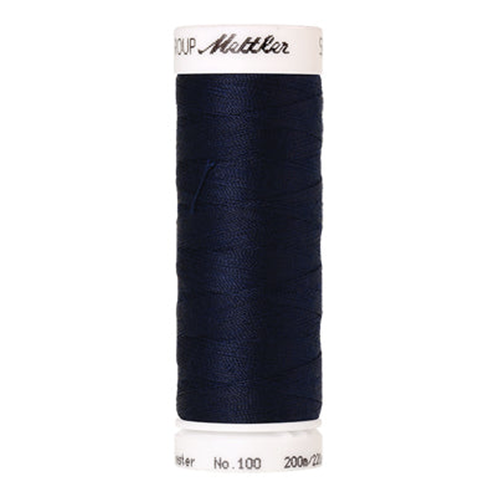 Mettler Seralon sewing thread spool in Navy (0825) - 62/2 200m