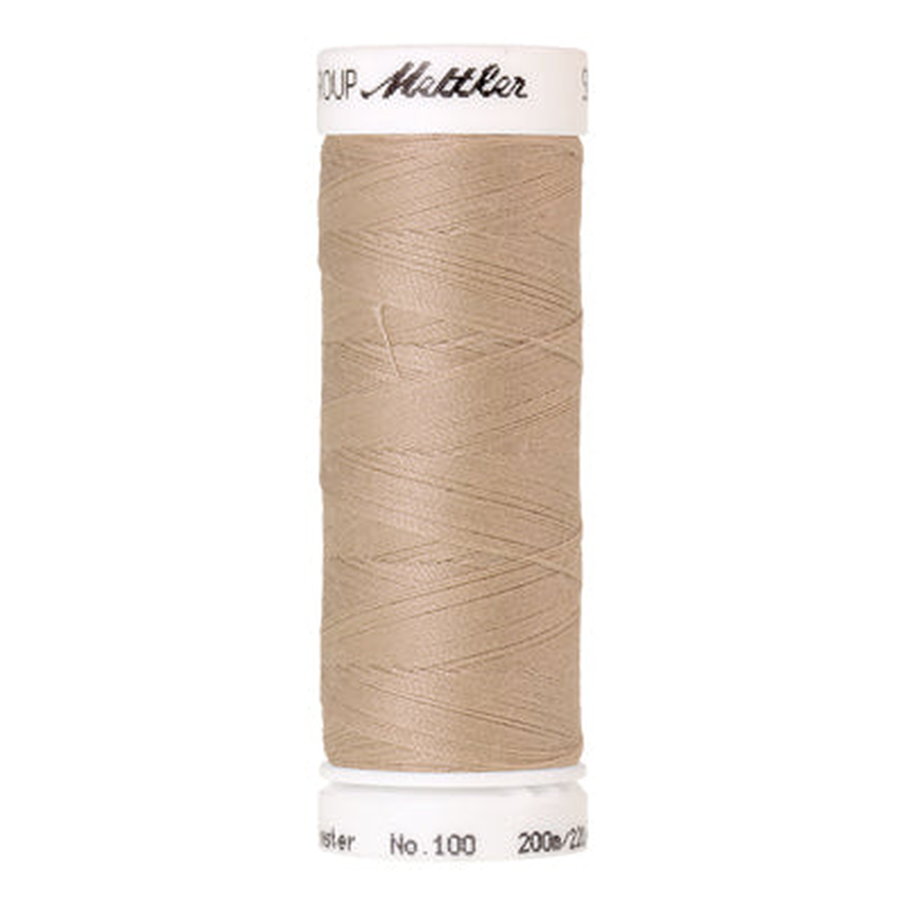 Mettler Seralon sewing thread spool in Oat Flakes (0537) - 62/2 200m