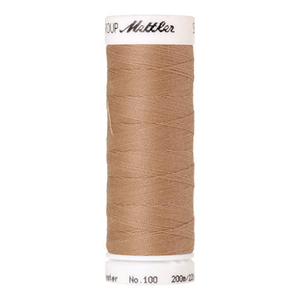 Mettler Seralon sewing thread spool in Oat Straw (0260) - 62/2 200m