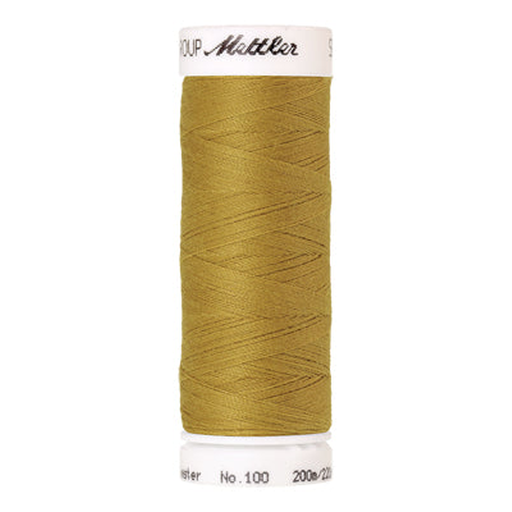 Mettler Seralon sewing thread spool in Ochre (1102) - 62/2 200m