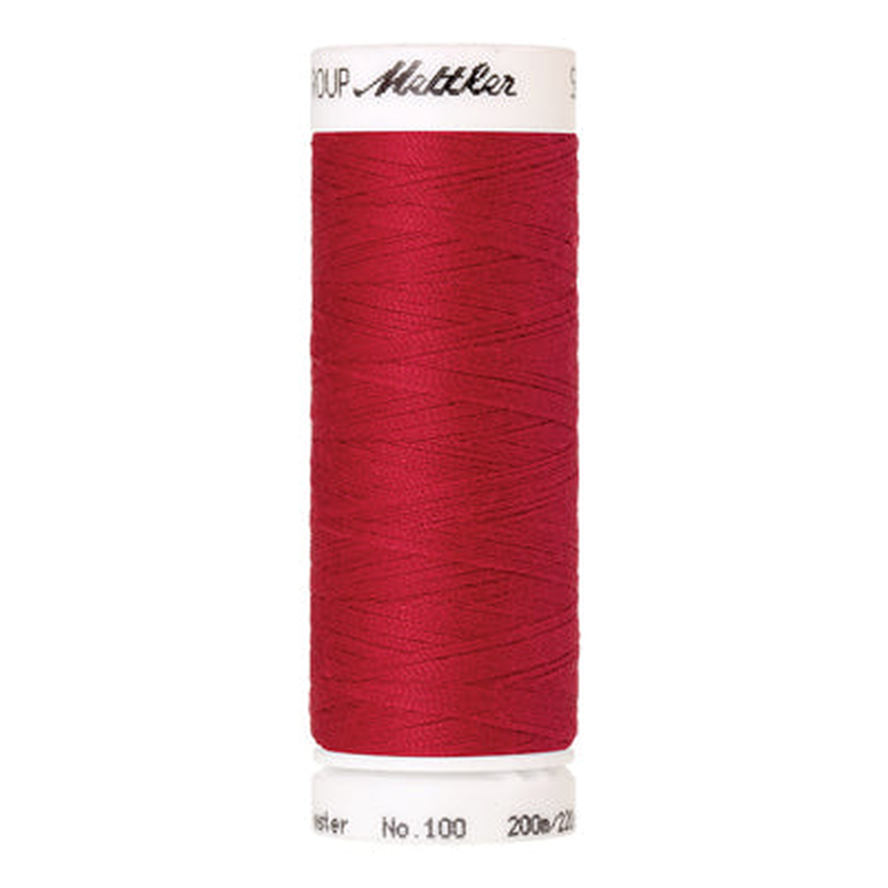 Mettler Seralon sewing thread spool in Poinsettia (0102) - 62/2 200m